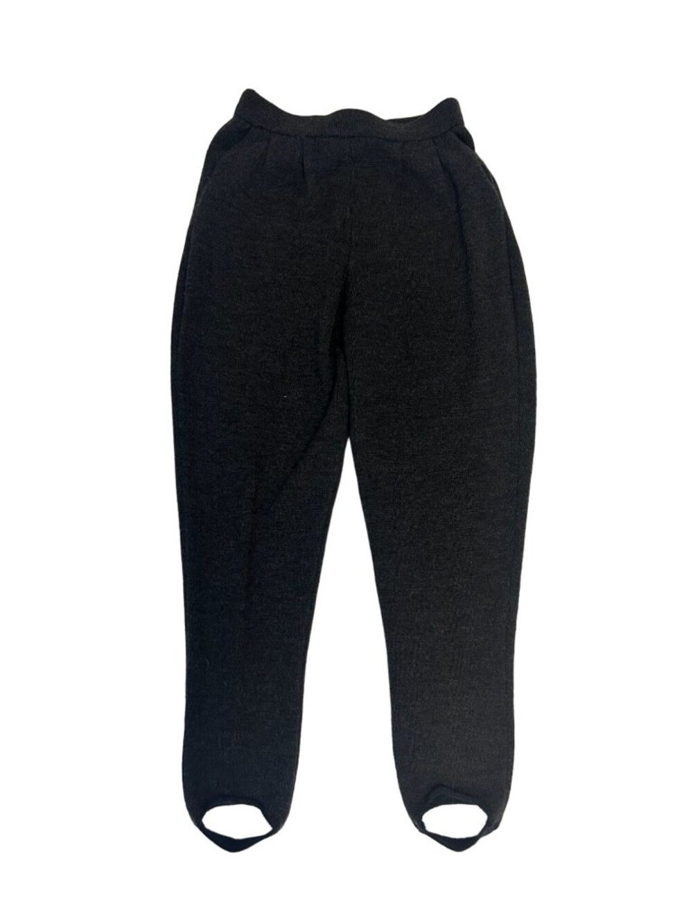 Vintage St. John Sport Dark Gray Stirrup Pants 1980's Size 2